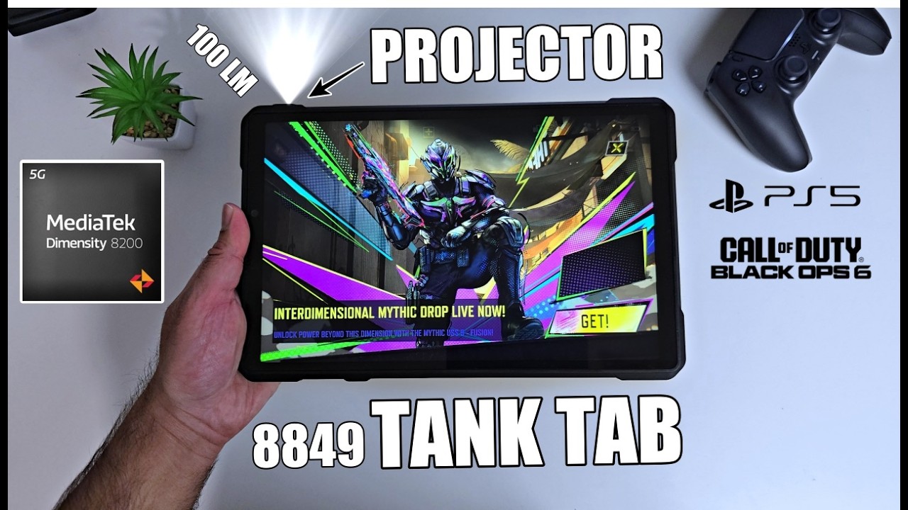 World's 1st Android Tablet Projector: 8849 Tank Pad (Massive 100" Movies/Gaming)