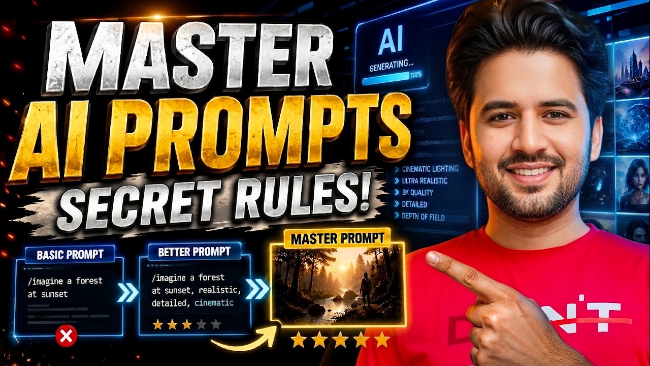 🔥Secret formula to write a perfect MASTER  PROMPT for Ai videos|Prompt kese likhte hen