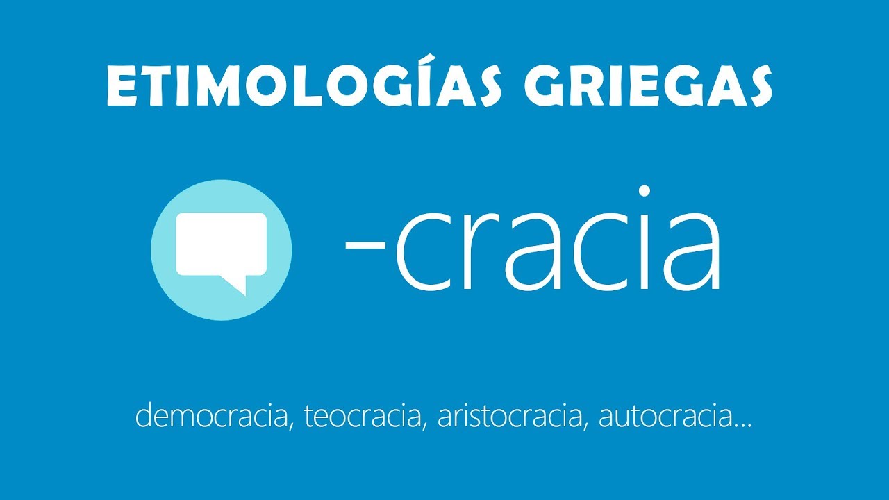 La terminación -cracia #EtimologíasGriegas