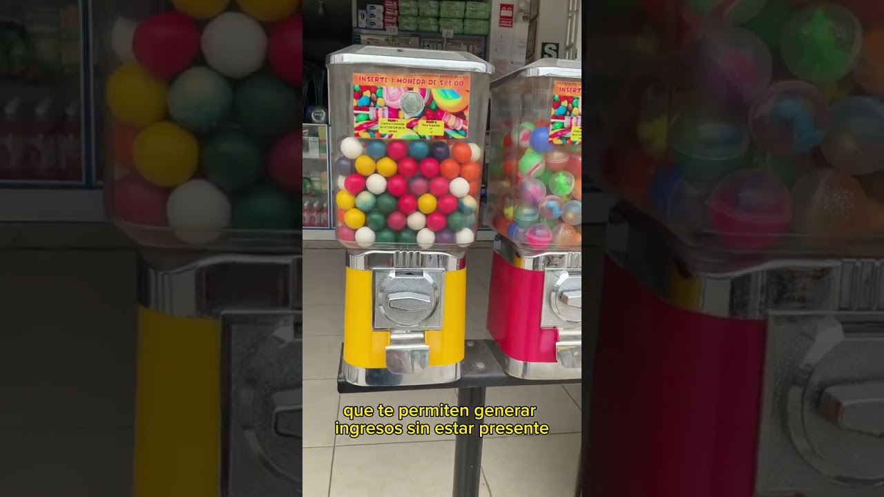Ingresos extras con m&aacute;quinas chicleras