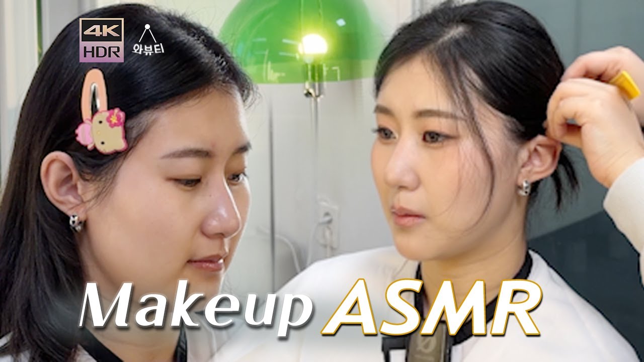 ASMR 💄 Настоящий макияж корейской поп-звезды | Преображение прически и макияжа от стилиста K-Pop