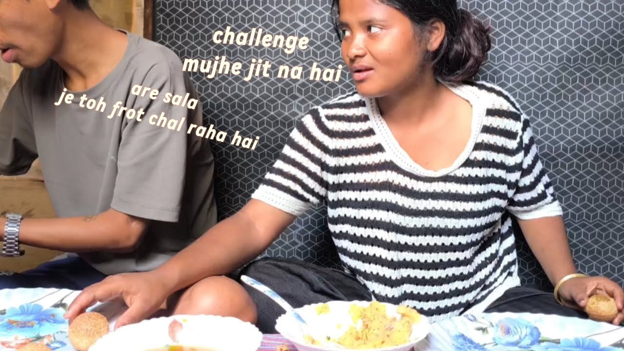 Pani Puri (water boll) - Eating challenge 