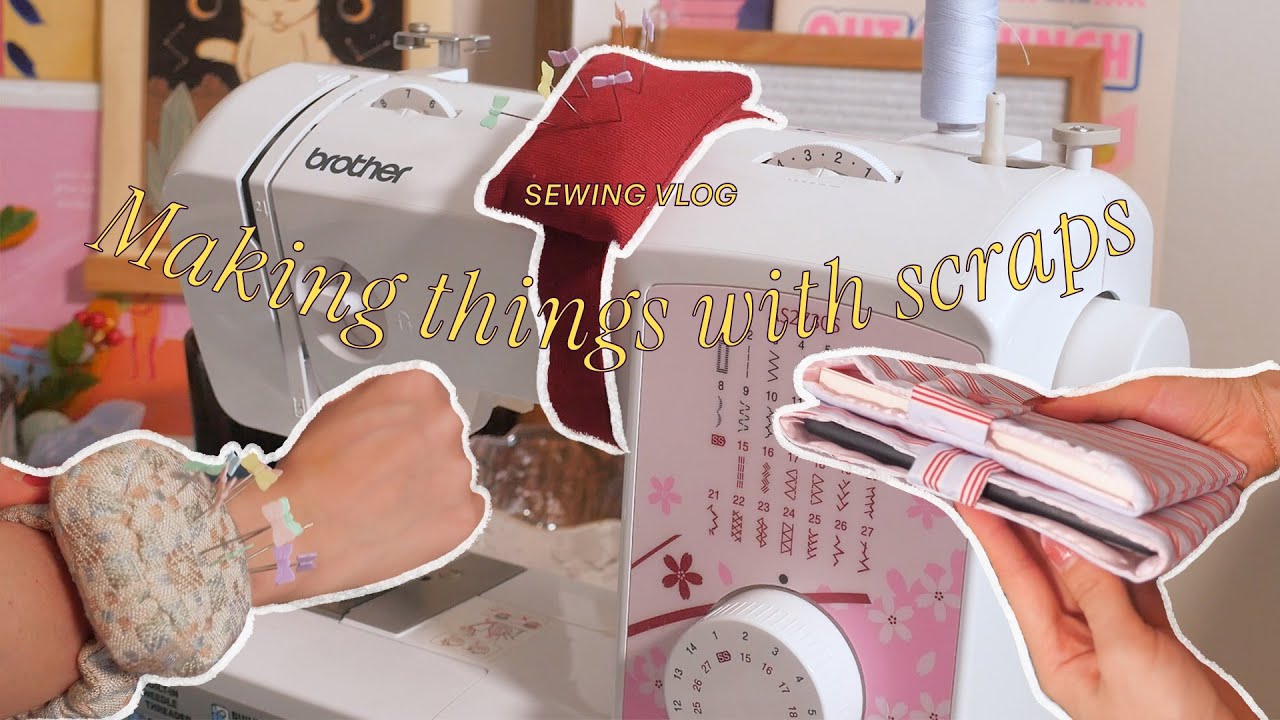 Making cute things from fabric scraps | Sew with me