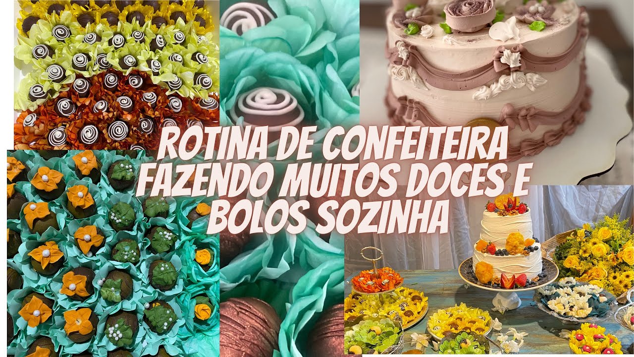COMPRAS PARA CONFEITARIA E ROTINA DE CONFEITEIRA TRABALHANDO  SOZINHA FAZENDO 2000 DOCES E BOLOS
