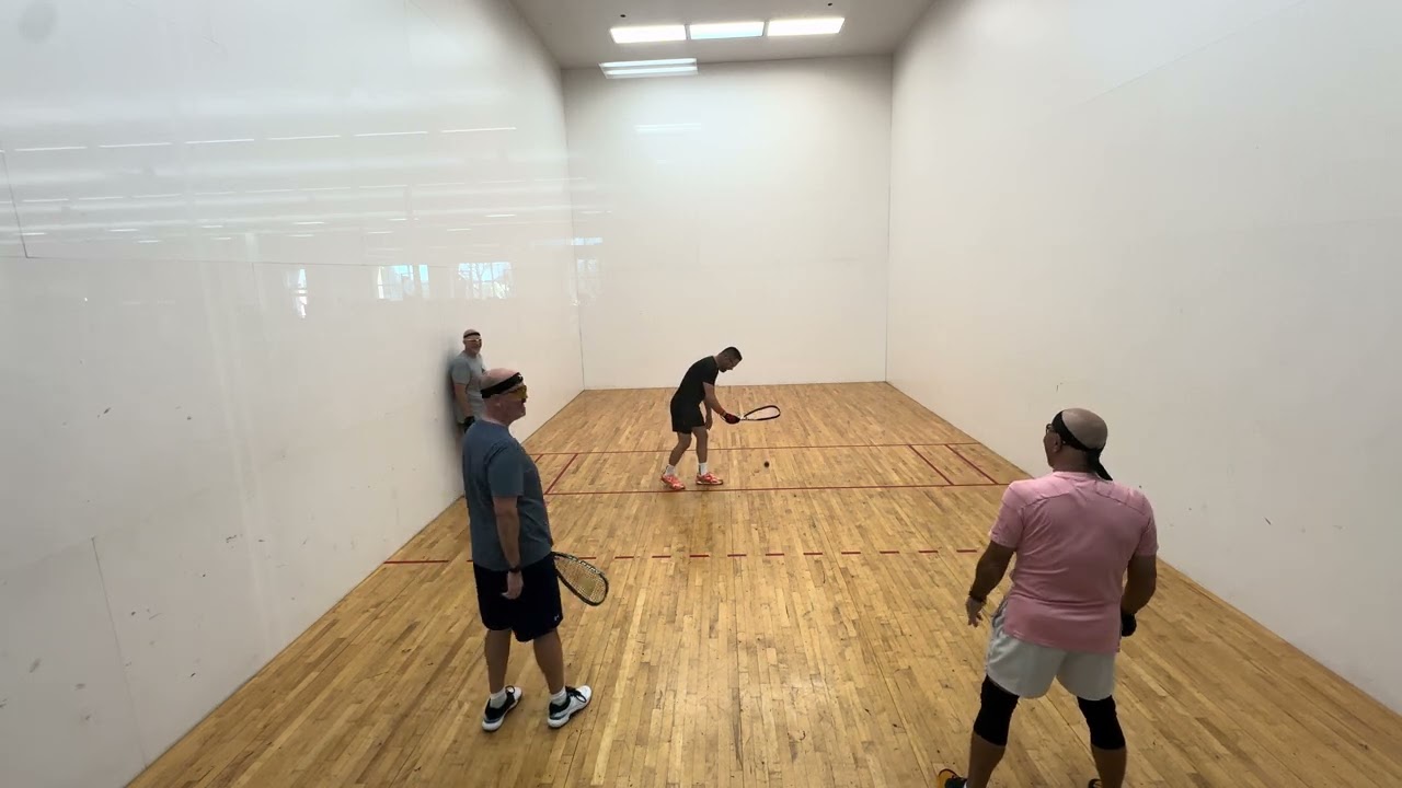 01.10.2026 2/4 Amir/Brandon vs. Robert/Youvany doubles racquetball at LAF Austin TX. 