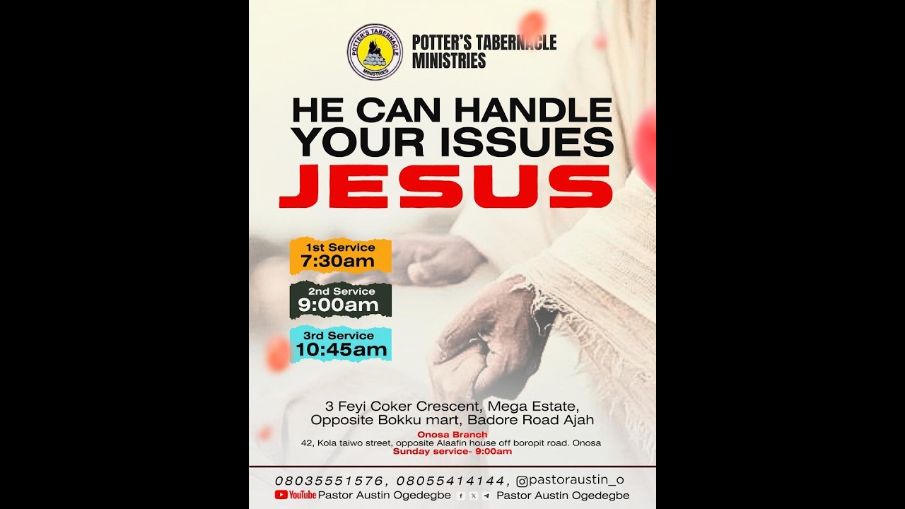 SUNDAY SERVICE (DAYS OF HEALING, HEALTH, WHOLENESS) FIRST SERVICE #potterstabernacleministry