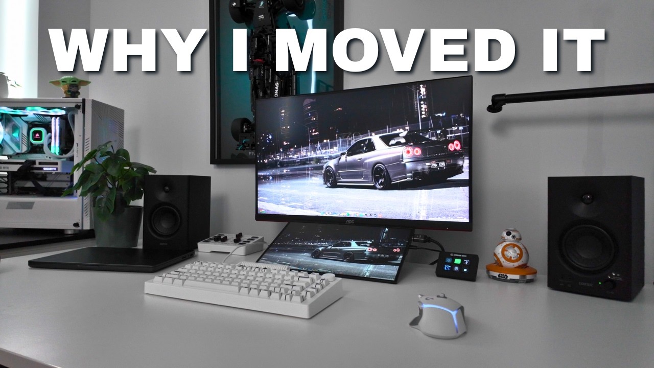 Снова меняю конфигурацию стола в 2025 году! (НОВЫЙ монитор MSI PRO MP165 + колонки Edifier MR4)
