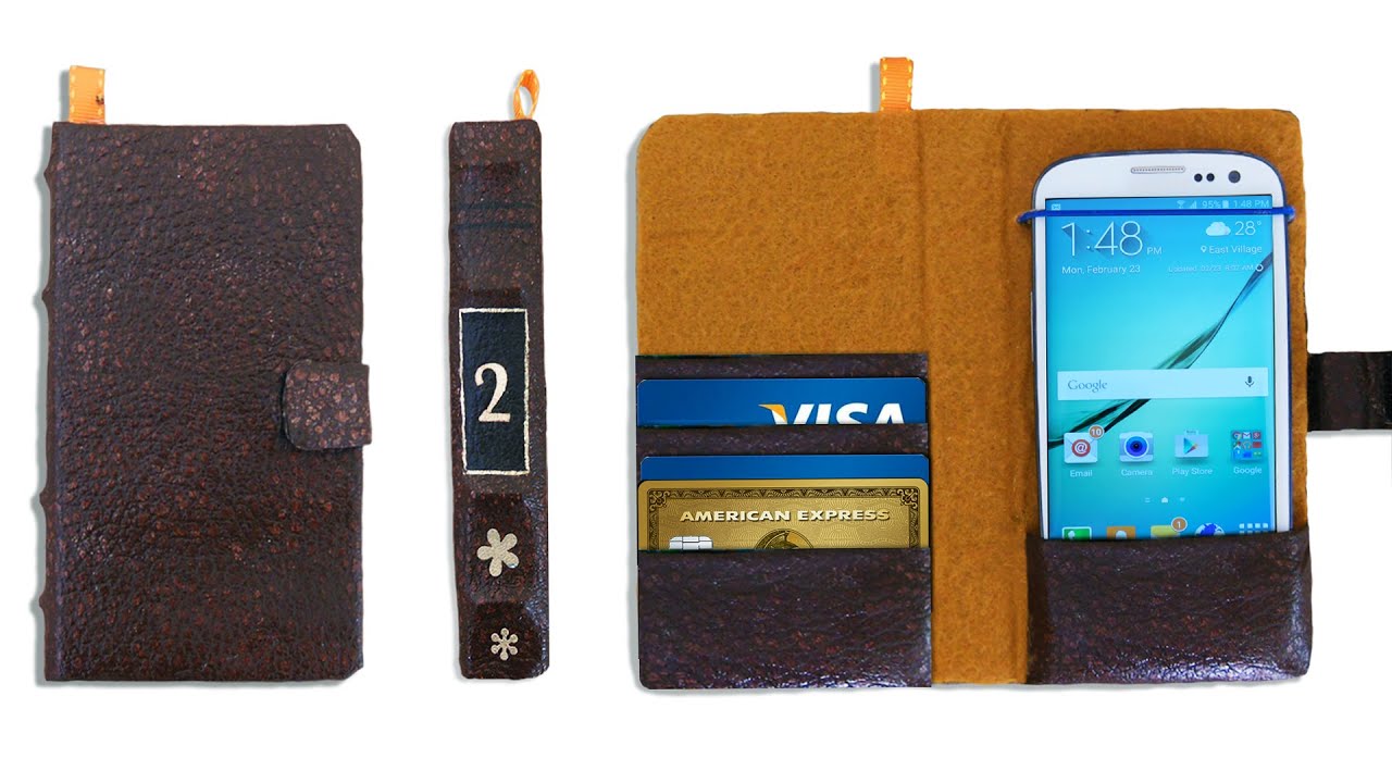 CELL PHONE CASE AS A BOOK DIY