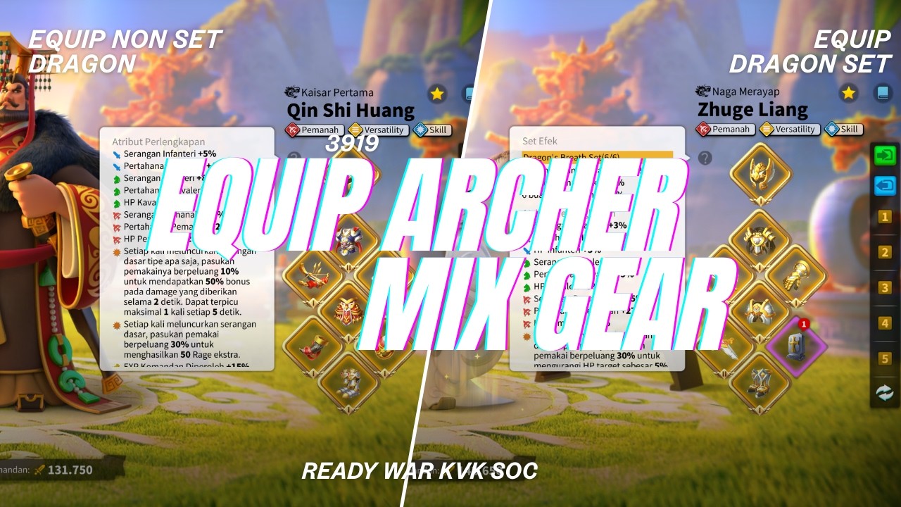 Jangan Pakai Full Dragon! Rahasia Mix Gear Archer Biar Gak Cepat Lembek di SoC.