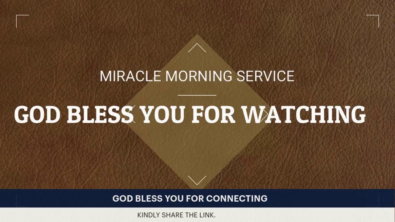 THURSDAY MIRACLE MORNING SUPPLICATIONS || EPISODE 784