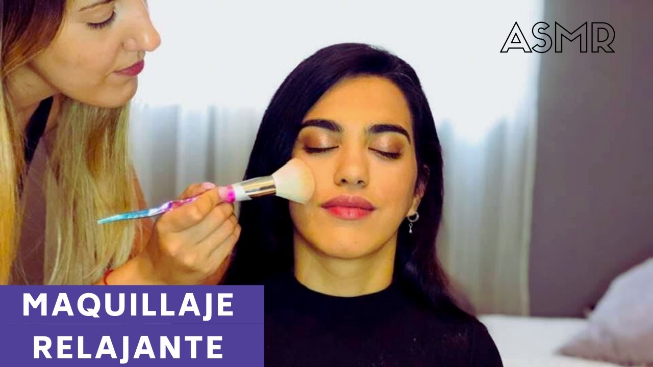 ASMR en español - MAQUILLANDO a mi mejor amiga - MASAJE DE CUELLO RELAJANTE soft spoken