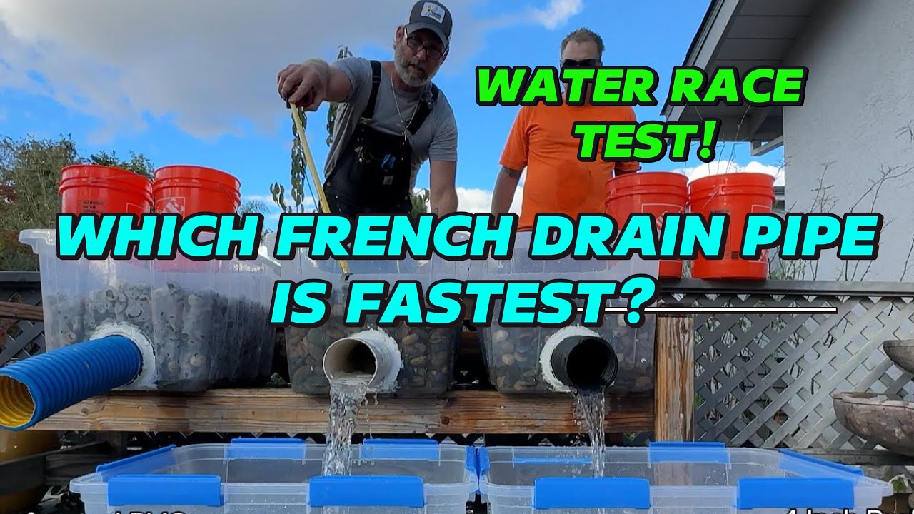 ULTIMATE French Drain Pipe Water Race Test (Results Will Surprise You!)