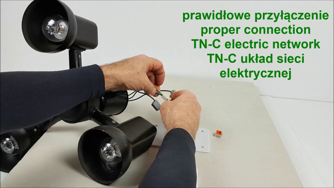 Jak zmienić połączenia w żyrandolu, aby można było włączać łącznikiem podwójnym?
