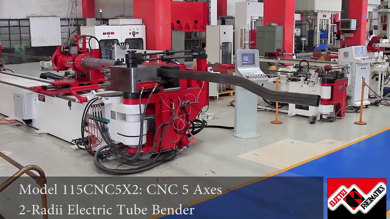 Model 115CNC5X2: CNC 5-Axes 2-Radii Electric Tube Bender
