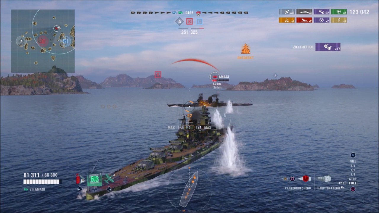 World of Warships Legends (PS4) Tier 7 Schlachtschiff Amagi