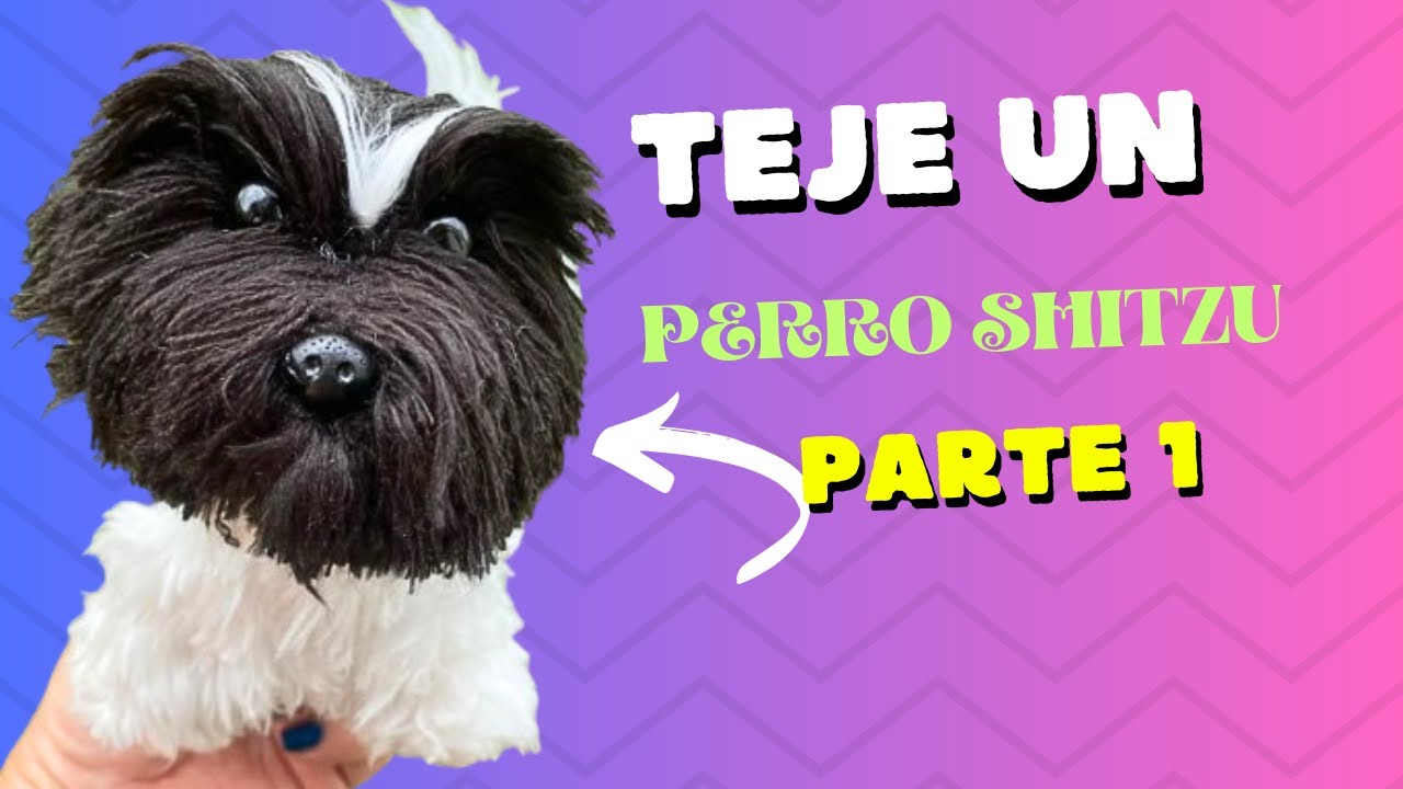 Cómo Tejer un Perro ShiTzu a Crochet 🐶Tutorial Paso a Paso 1