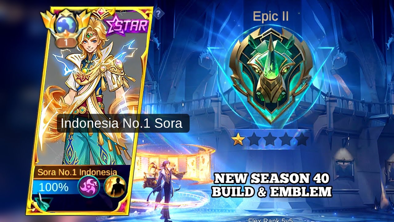 SORA NEW SEASON 40 ONE HIT RECOMMENDED BRUTAL BUILD & EMBLEM 2026💀 (must try) - MLBB
