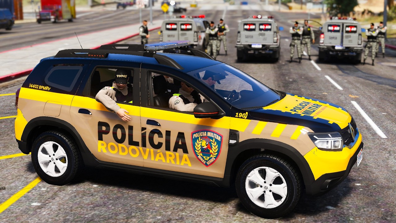 RODOVIÁRIA EM AÇÃO | CONFRONTO INTENSO na ESTRADA | GTA 5 POLICIAL