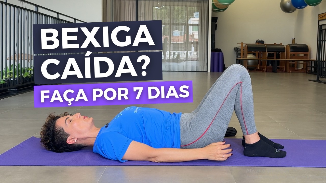 PILATES PARA BEXIGA CAÍDA |  5 Movimentos em casa 