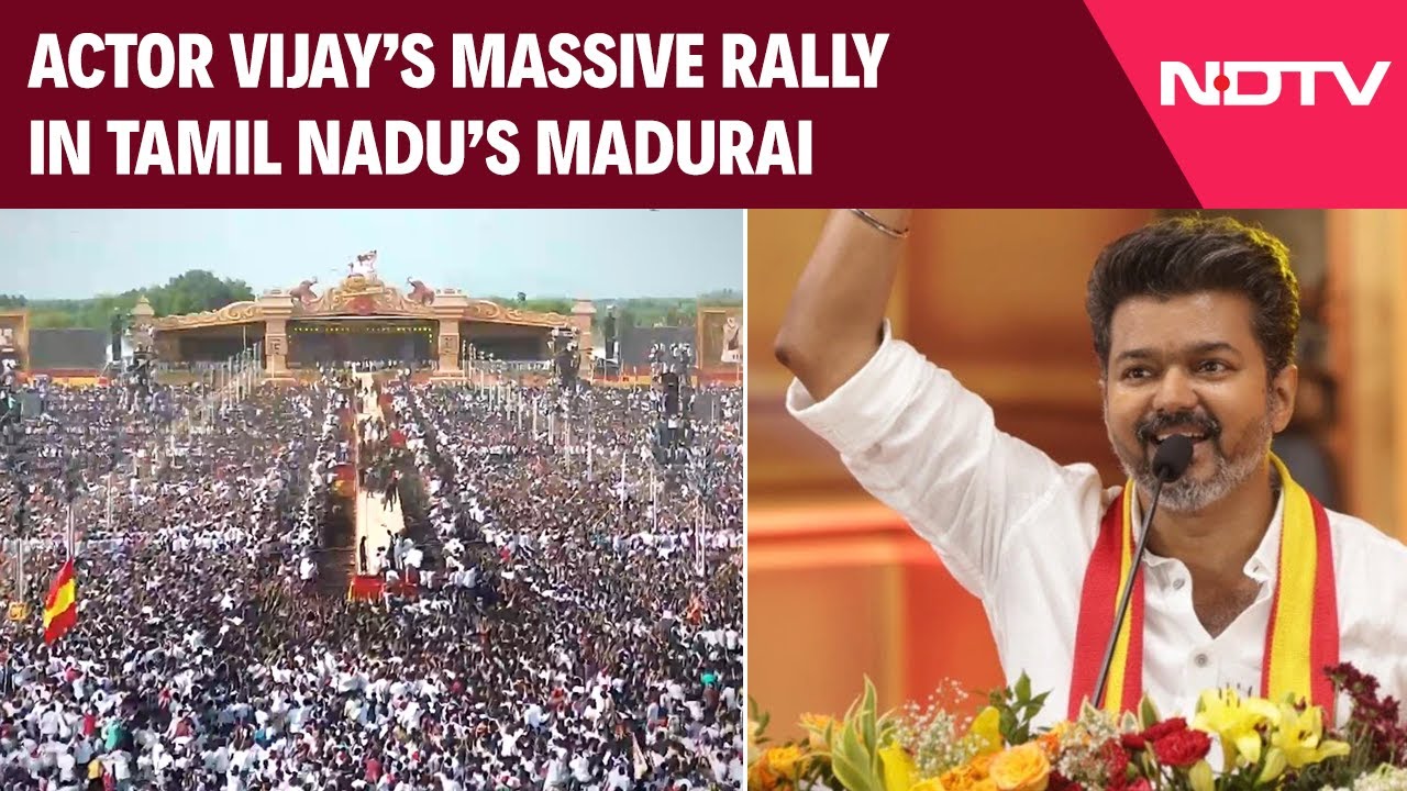 Vijay Rally | 'Madurai Madness For Thalapathy': Sea Of Fans Storm Thalapathy Vijay's rally