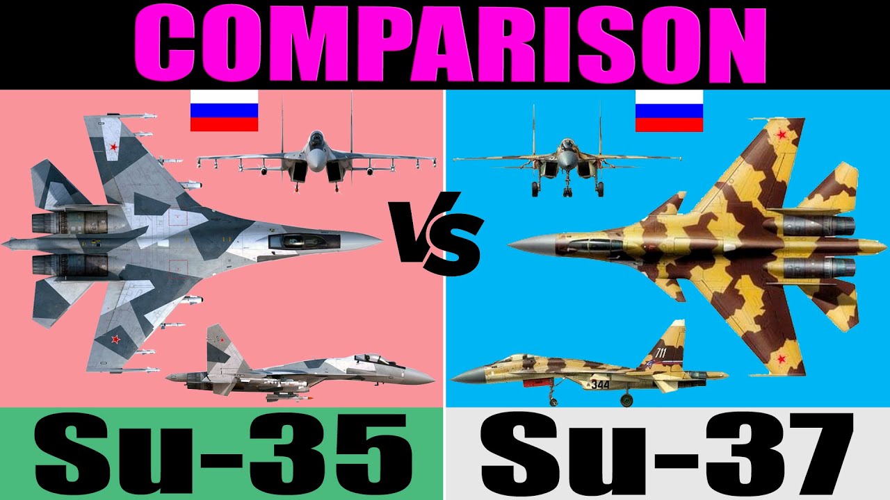 Su-37 vs Su-35S: comparison | Su-35S vs Su-37 Terminator: Which Would Win?