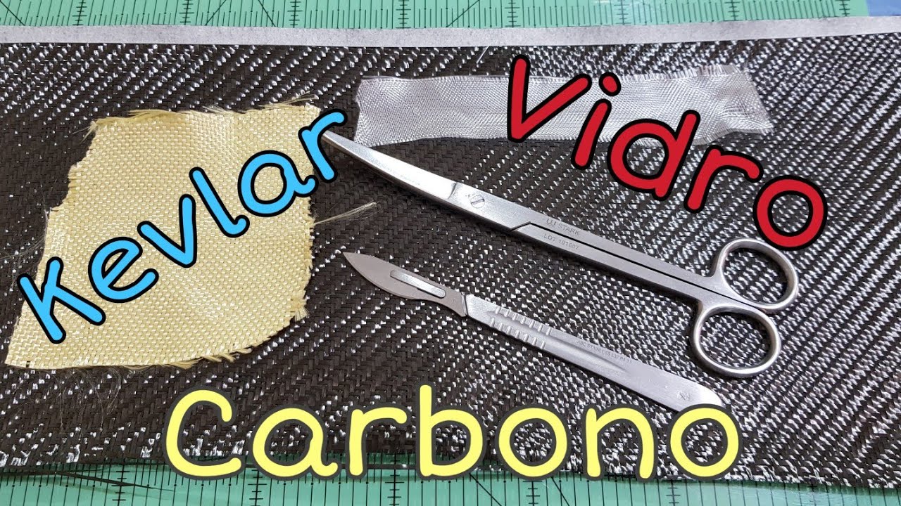 Como cortar fibra de carbono, Kevlar e vidro