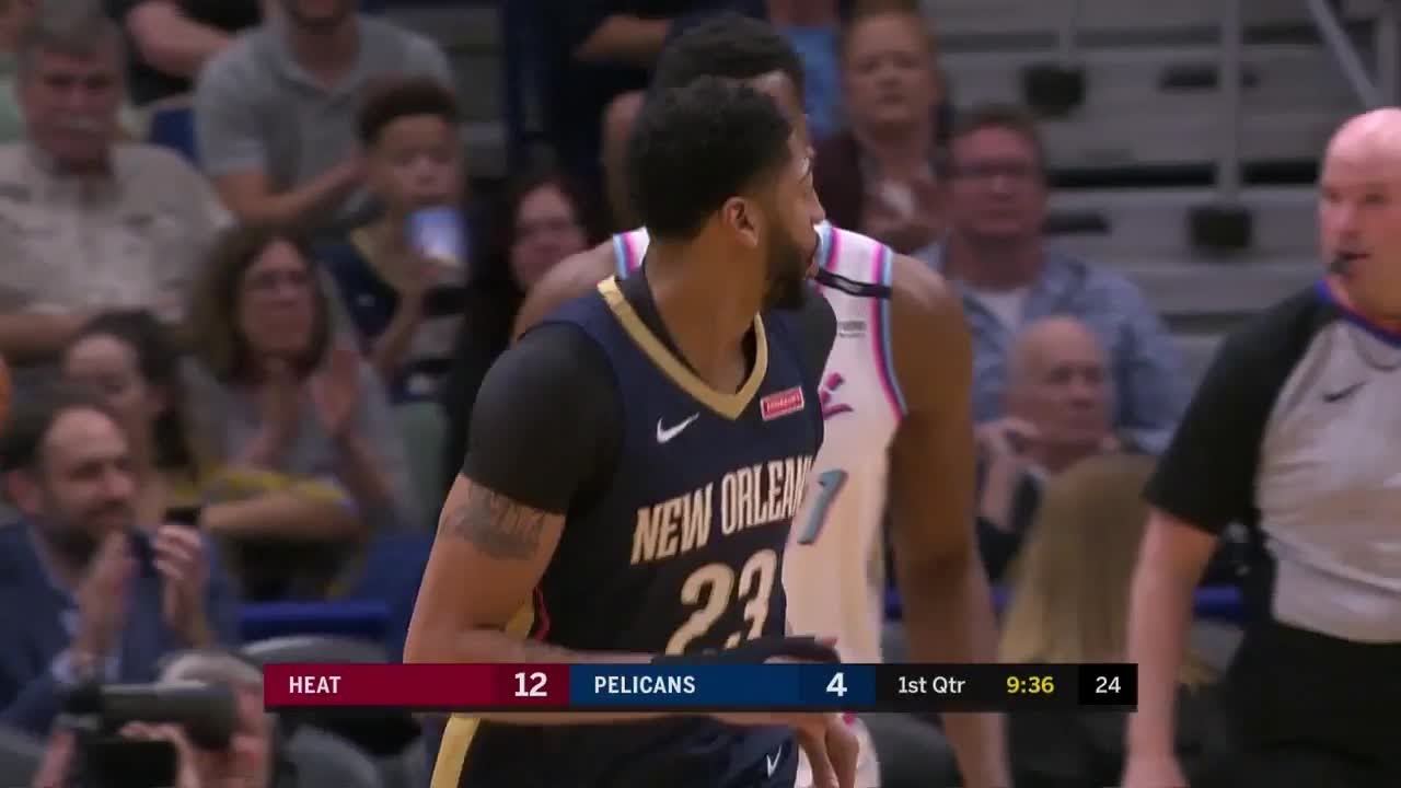 1st Quarter, One Box Video: New Orleans Pelicans vs. Miami Heat