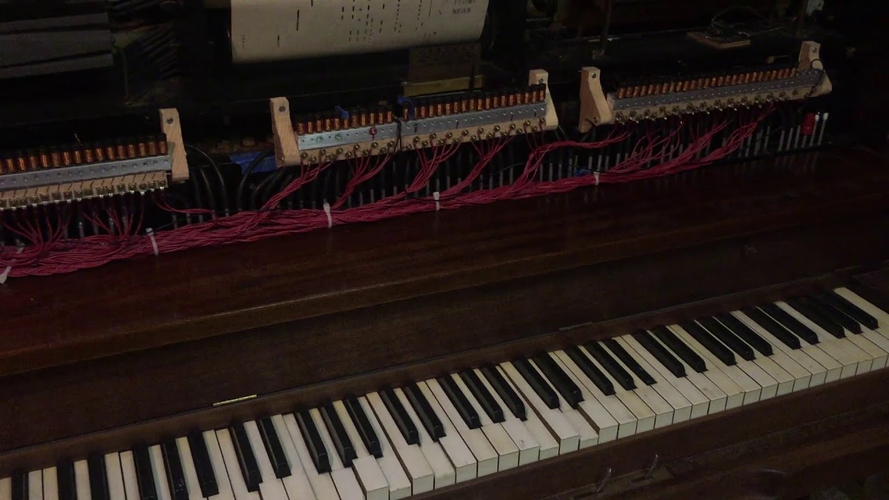Playing MIDI files on an Antique Player Piano