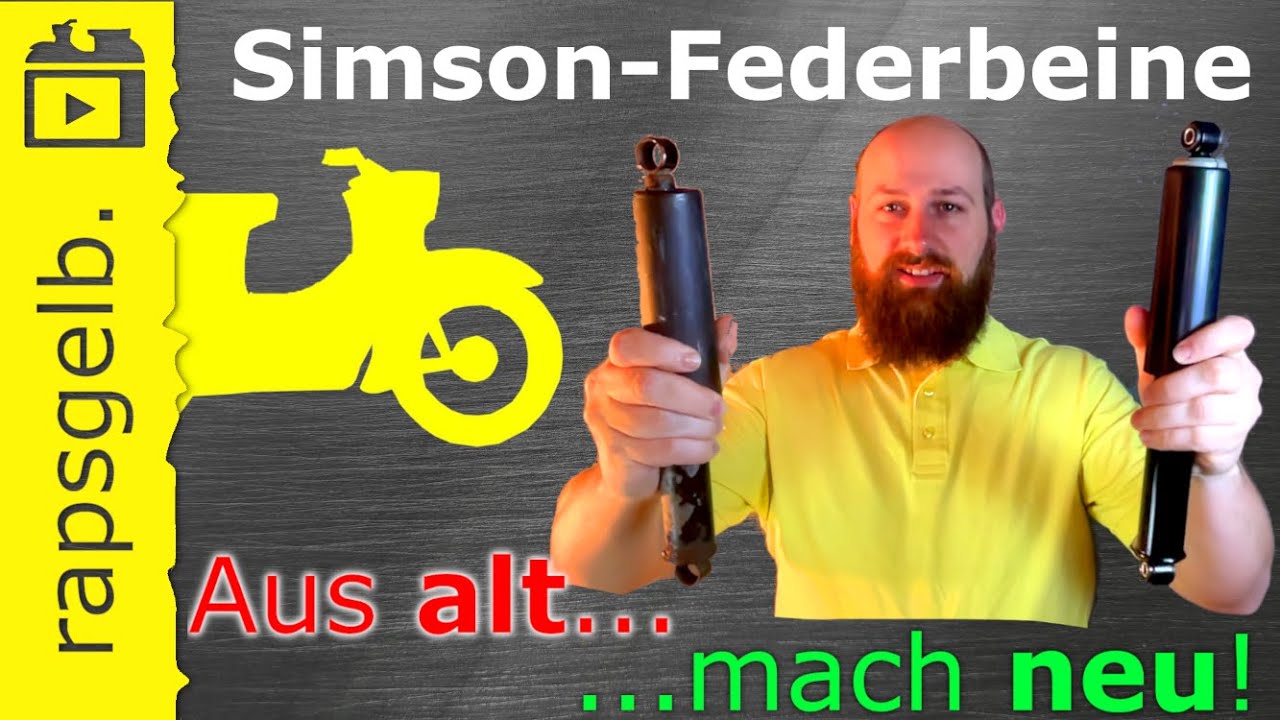Hydraulische Federbeine (Simson) restaurieren / regenerieren