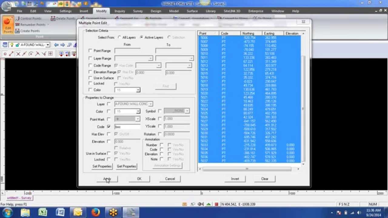 Magnet Office Points from DWG