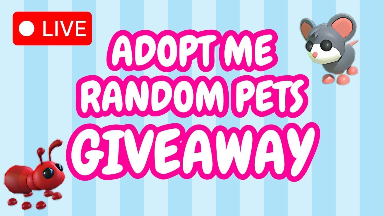 🔴 RANDOM PETS GIVEAWAY in ADOPT ME! | Herk Gaming Roblox Live Stream
