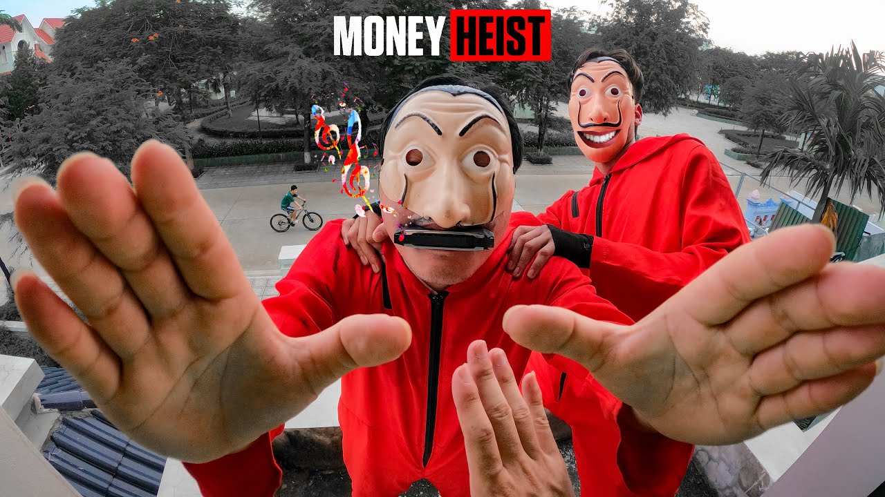 EPIC PRANK ON MY FRIEND MONEY HEIST (Epic Parkour Chase POV)
