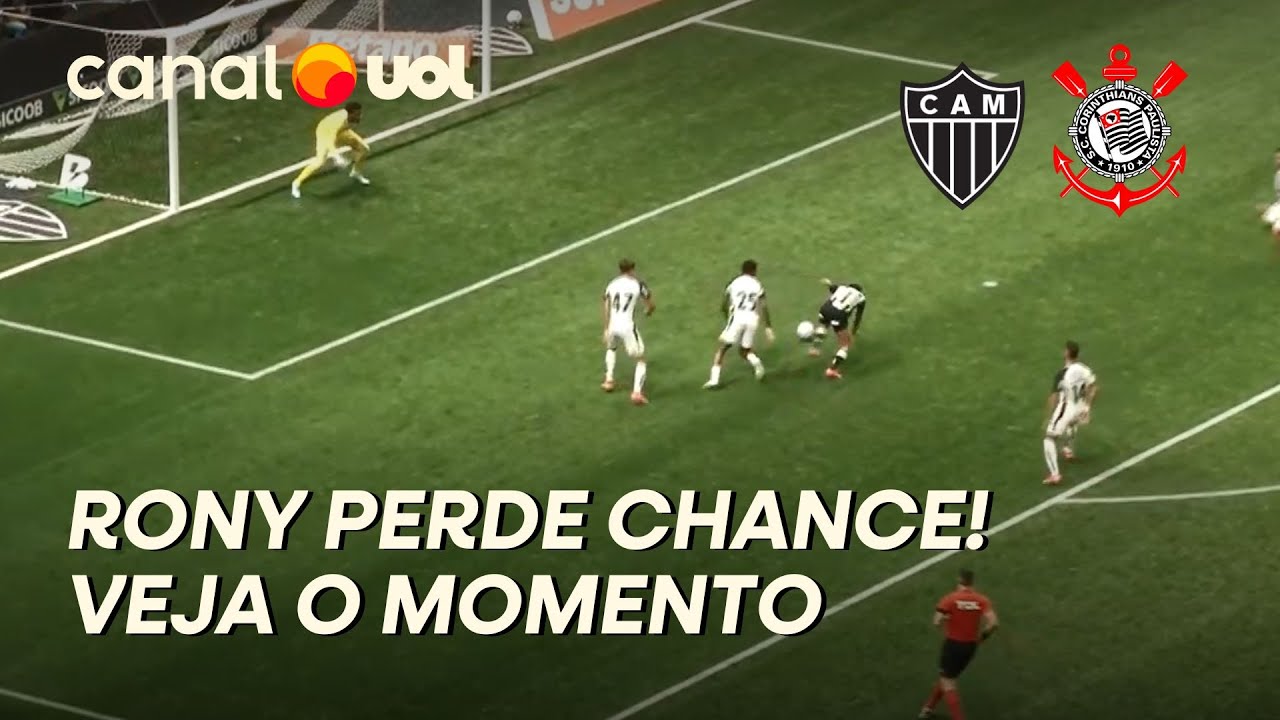 ATL&Eacute;TICO-MG X CORINTHIANS: RONY TEM CHANCE E BATE FIRME PRO GOL, MAS HUGO SOUZA FAZ DEFESA INCR&Iacute;VEL