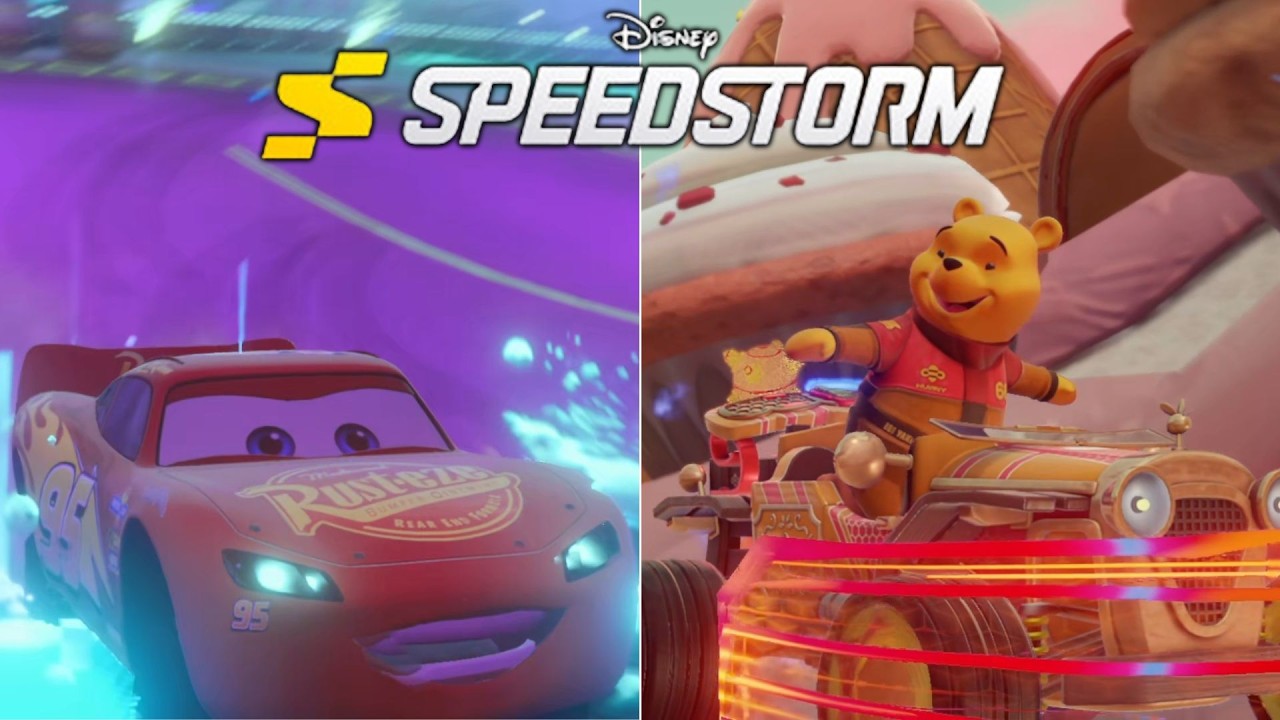 Disney Speedstorm (PC) // Онлайн-гонки - 18 сезон, Машины (Молния Маккуин, Винни-Пух, Гастон)