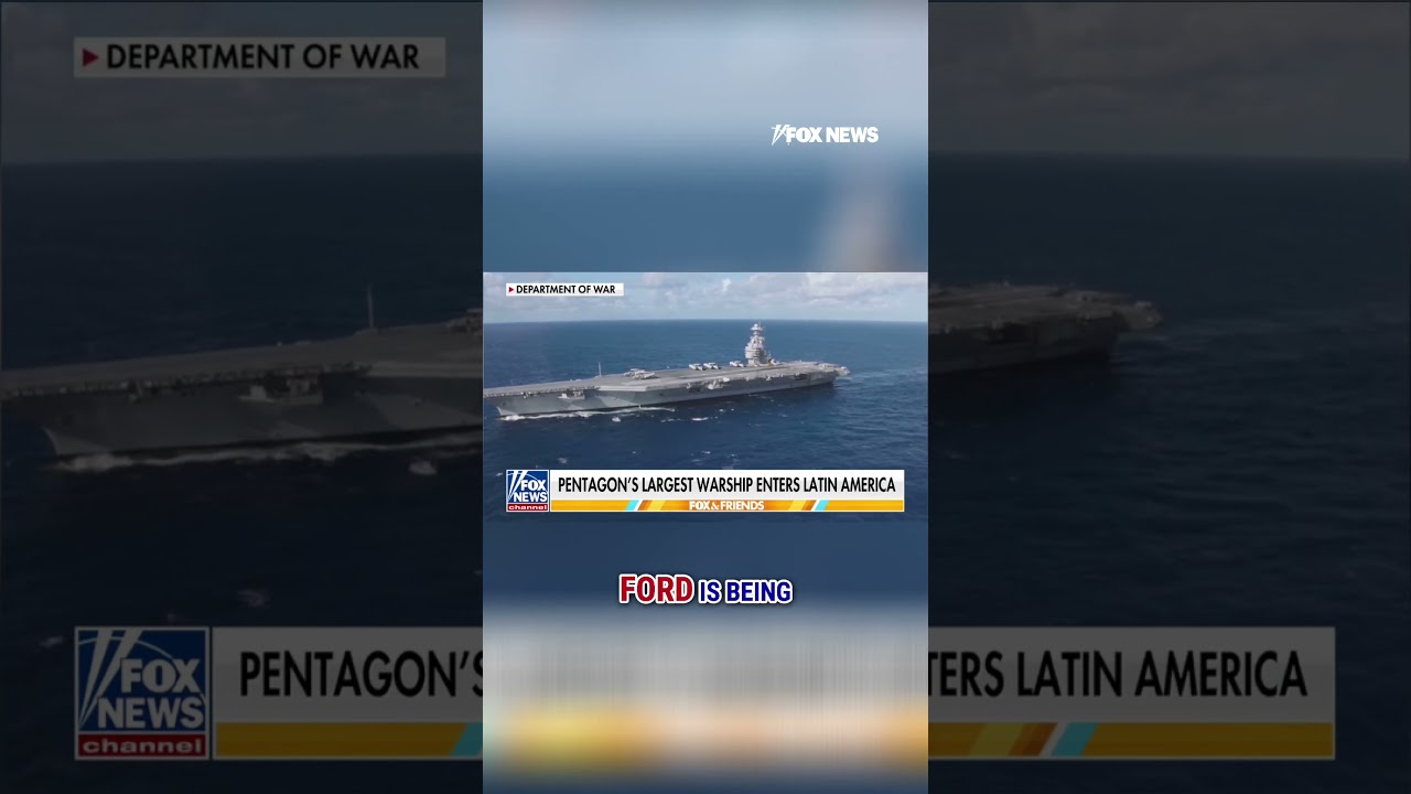 Pentagon deploys LARGEST aircraft carrier in the Caribbean #foxnews #fox #us