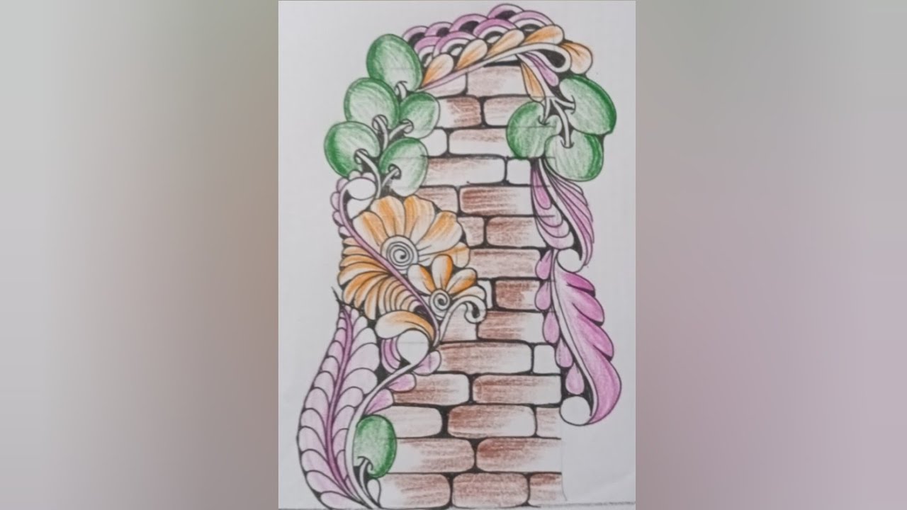 Zentangle doodle |beginners drawing | zentangle step step by step #zentangle #doodle #art 