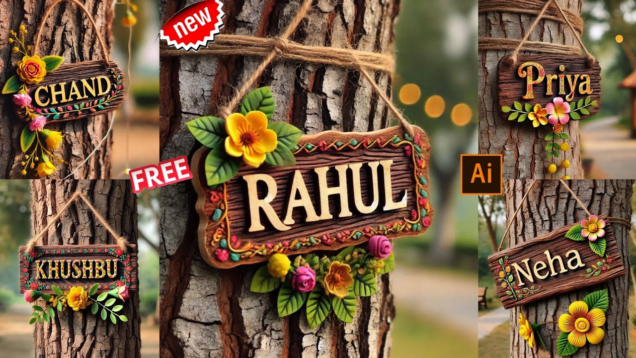 Name Art Photo Editing | Beautiful Name Photo Editing | Ai Photo Editing | Bing ImageCreator 👌