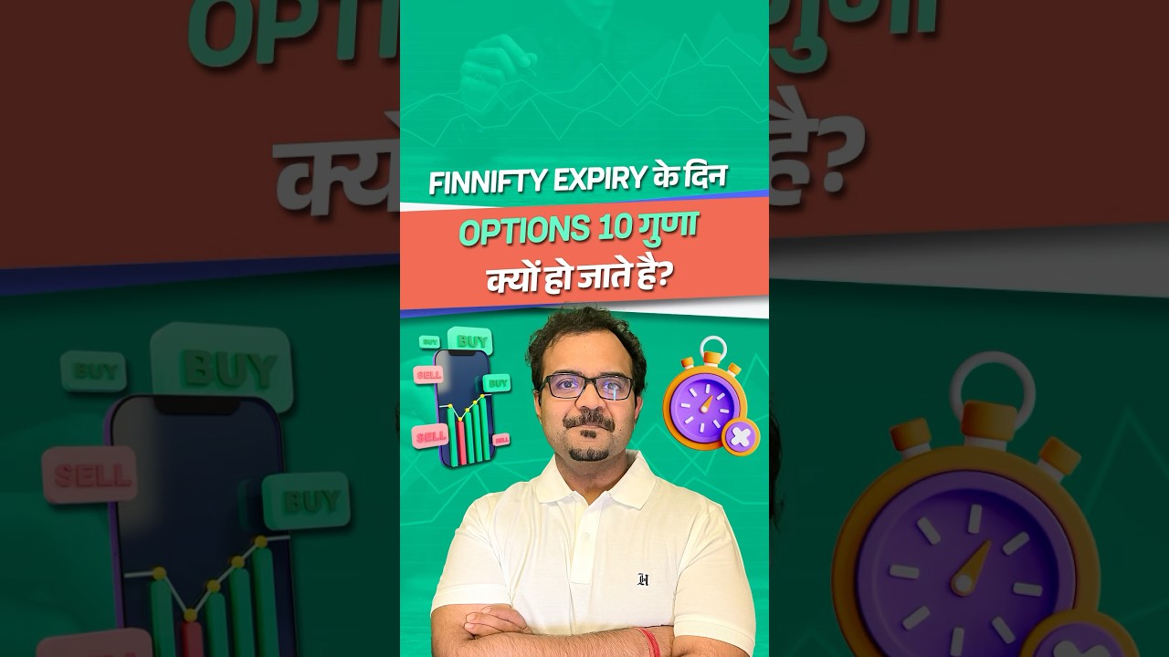FinNifty Expiry Ke Din Options 10 Guna Kyu Ho Jaate Hai? #tradingforbeginners #optionstrading