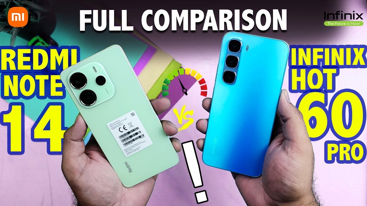 Infinix Hot 60 Pro vs Redmi Note 14 | أقوى مقارنة ونتائج صادمة !!