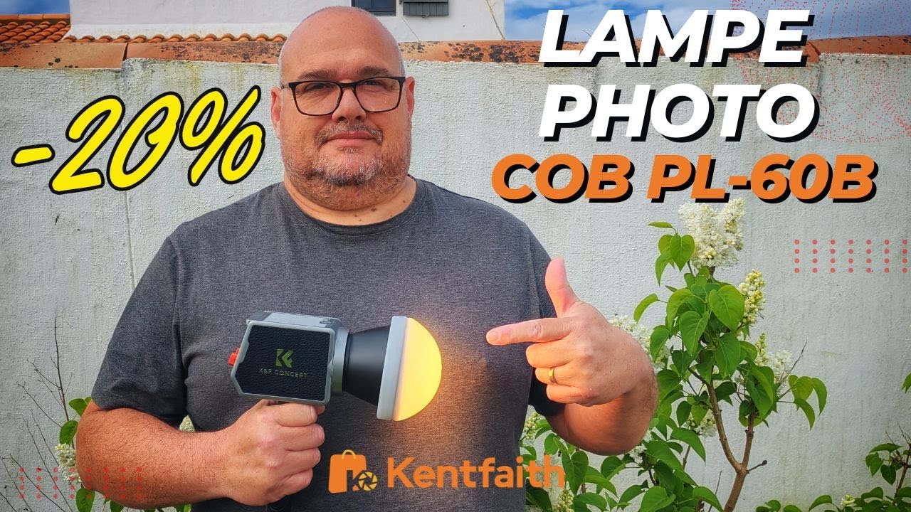 Kentfaith : Test de la lampe photo COB PL-60B