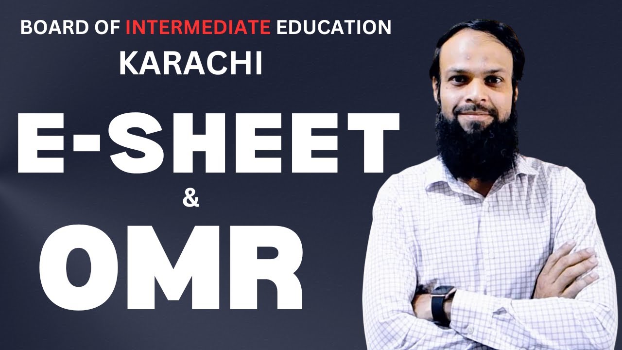 Class 11 & 12: OMR & E-Sheet Guide for Karachi Board Students | Exam Tips & Tricks