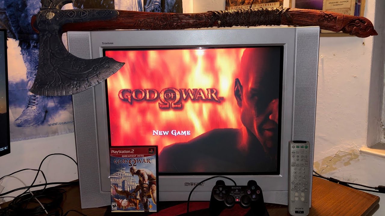 God of War PS2 Sony Trinitron CRT (part 3)