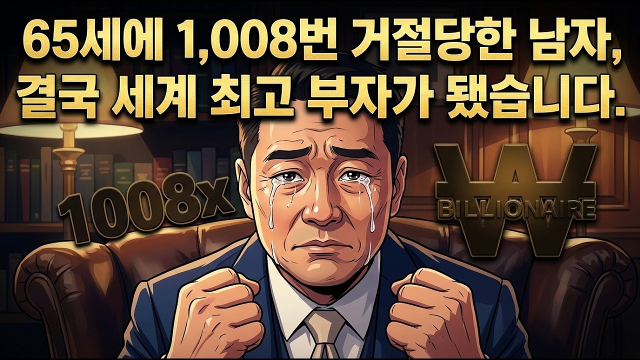 65세에 1,008번 거절당한 남자, 결국 세계 최고 부자가 됐습니다 #늦깎이성공 #인생역전 #오십대창업 #부자되는법 #커넬샌더스