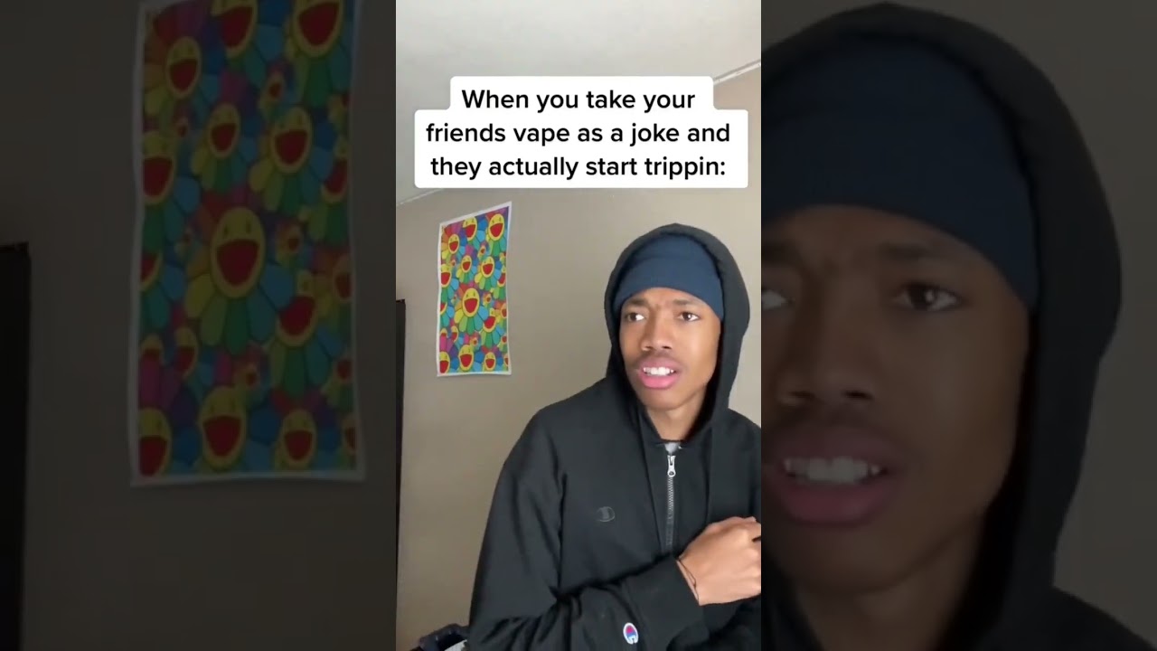 When you take your friends vape as a joke 😂