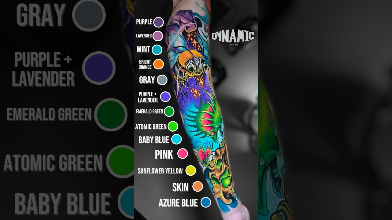 Have you tried our line of REACH approved colors yet? #dynamiccolor #dynamicink #tattooartist