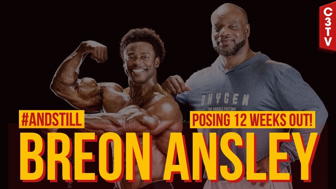 BREON ANSLEY - POSING W/ CHRIS CORMIER - GOLDS GYM THE MECCA - 12 WEEKS OUT - MR. OLYMPIA 2019