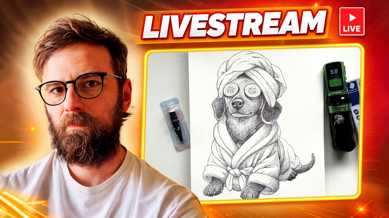 Tattoo on Paper - Dog in a Spa Pt2