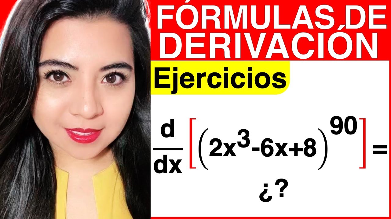 DERIVAR con la REGLA DE LA CADENA - FÓRMULAS para DERIVAR #12 - Ejercicio #2