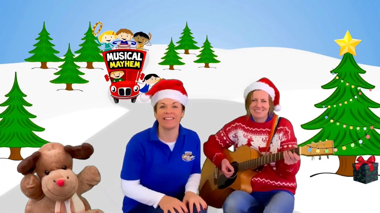 Christmas Wheels on The Bus | Nursery Rhyme | Musical Mayhem