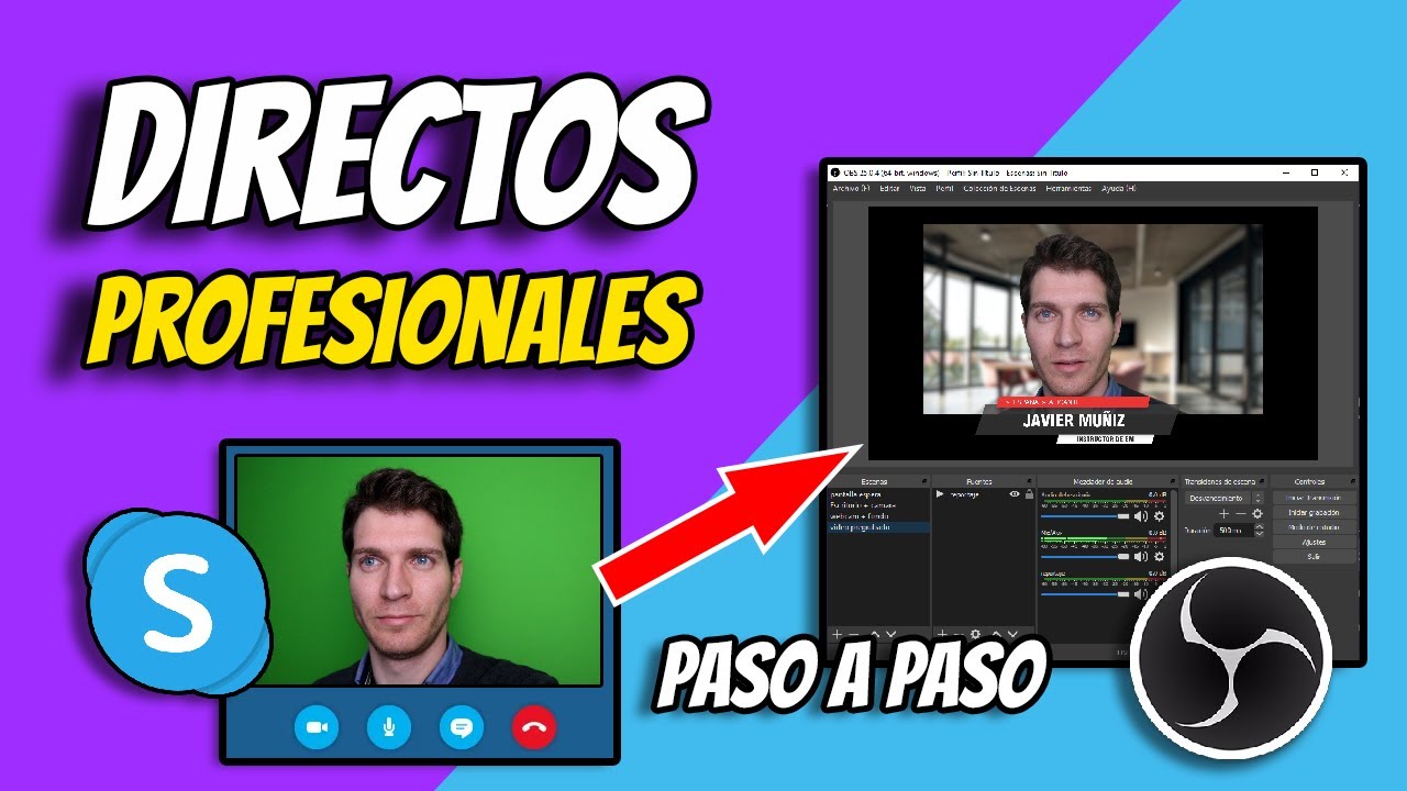 🔴 Cómo hacer Directos Grupales Profesionales con Skype y OBS de Cero a Experto